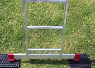 Laddermat Leveller op gras